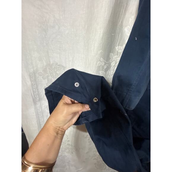 Schmidt Workwear Coveralls Large Navy Blue Long Sleeve Lightweight - Picture 9 of 10